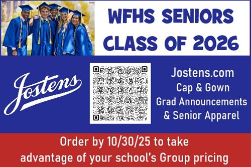 Jostens flyer with QR code